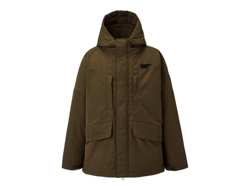 Men's Onitsuka Tiger Down Jackets Green | 0681-NCBAO