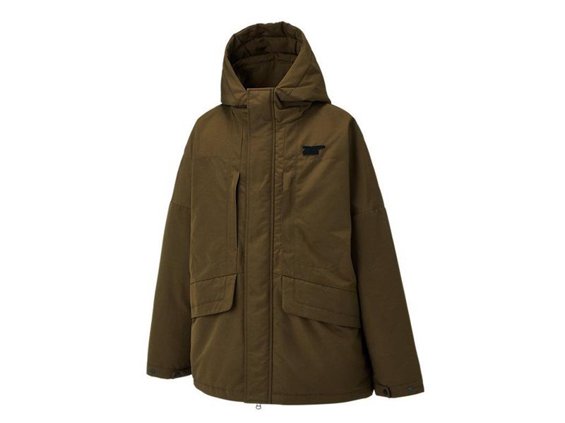 Men's Onitsuka Tiger Down Jackets Green | 0681-NCBAO