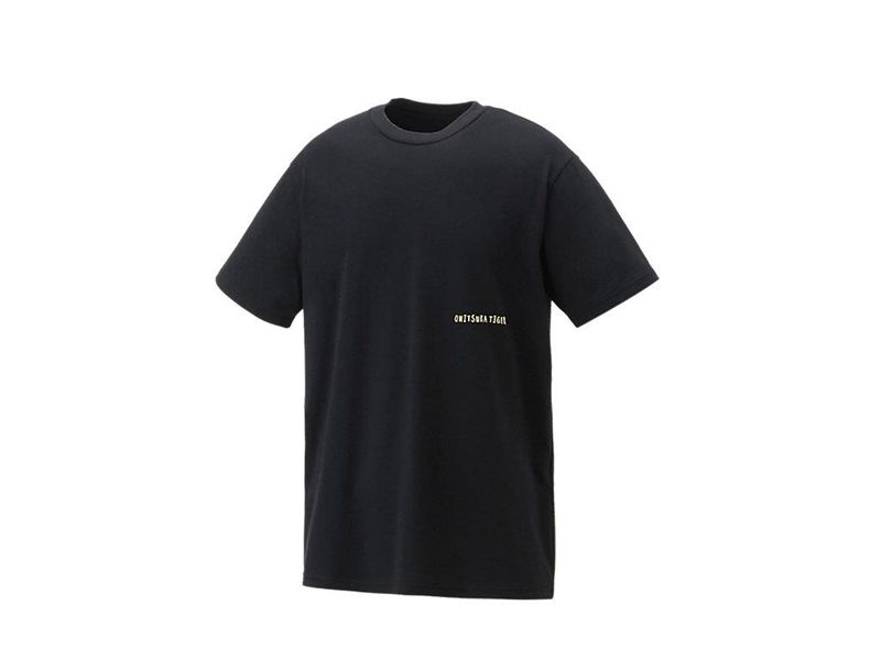 Men's Onitsuka Tiger Graphic T Shirts Black | 1095-XWCPB