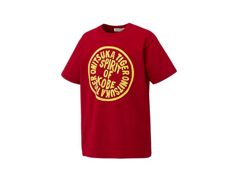 Men's Onitsuka Tiger Graphic T Shirts Red | 2467-OZRUC