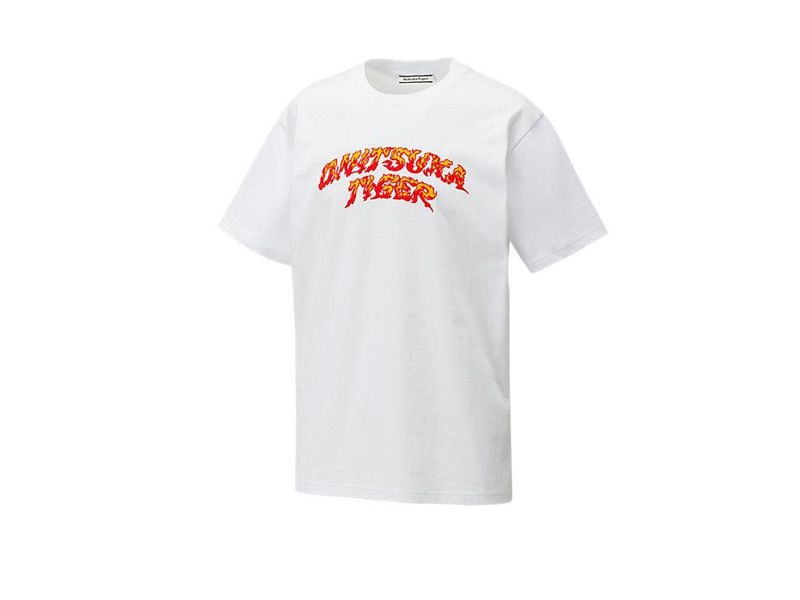 Men's Onitsuka Tiger Graphic T Shirts White | 7092-XMIUH