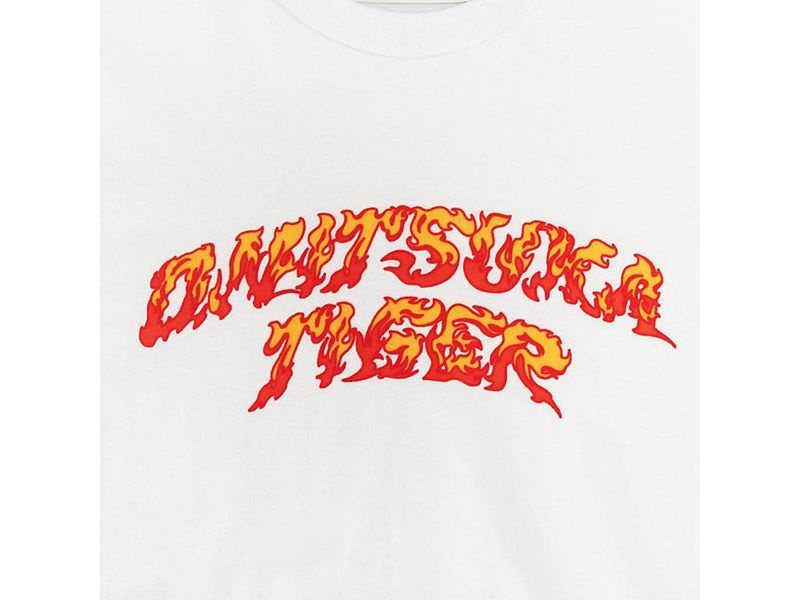 Men's Onitsuka Tiger Graphic T Shirts White | 7092-XMIUH