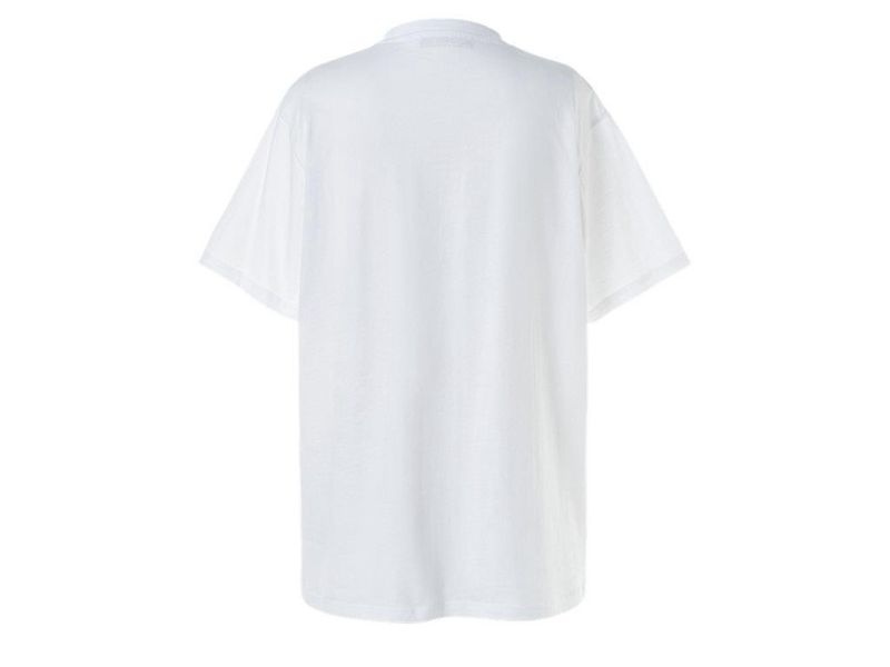 Men's Onitsuka Tiger Logo T Shirts White | 8127-PQIWG