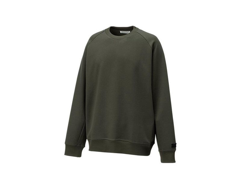 Men's Onitsuka Tiger Ls Top Sweater Green | 8469-ENCAV