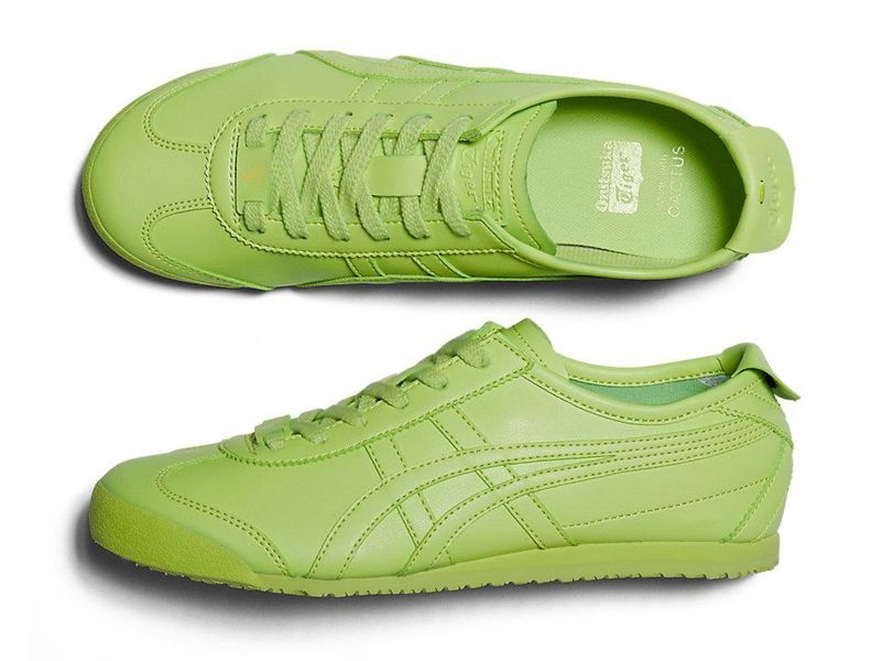 Men's Onitsuka Tiger Mexico 66 Cactful Sneakers Green | 0471-XSLEW