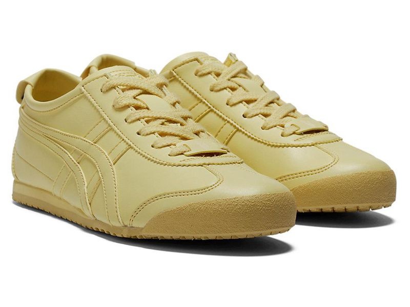 Men's Onitsuka Tiger Mexico 66 Cactful Sneakers Yellow | 6725-RYGUQ