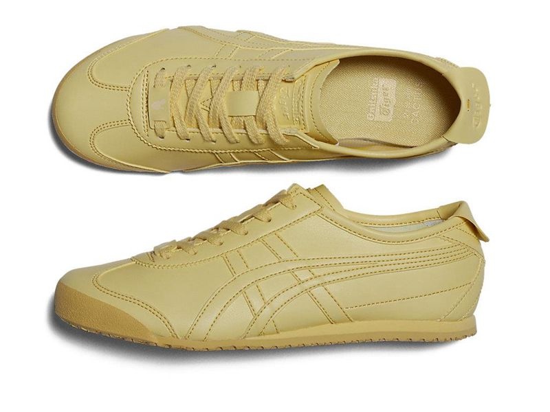 Men's Onitsuka Tiger Mexico 66 Cactful Sneakers Yellow | 6725-RYGUQ