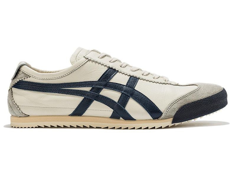 Men\'s Onitsuka Tiger Mexico 66 Deluxe Sneakers White | 5628-UHQGM