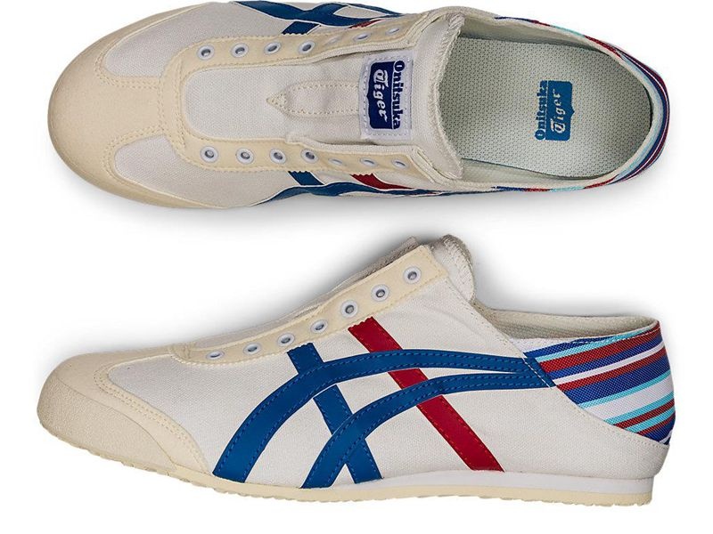 Men's Onitsuka Tiger Mexico 66 Paraty Sneakers White | 4857-CDOSG