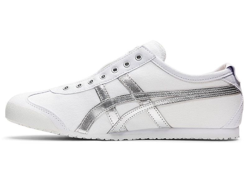 Men's Onitsuka Tiger Mexico 66 Slip-on Sneakers White | 0563-IVNJP