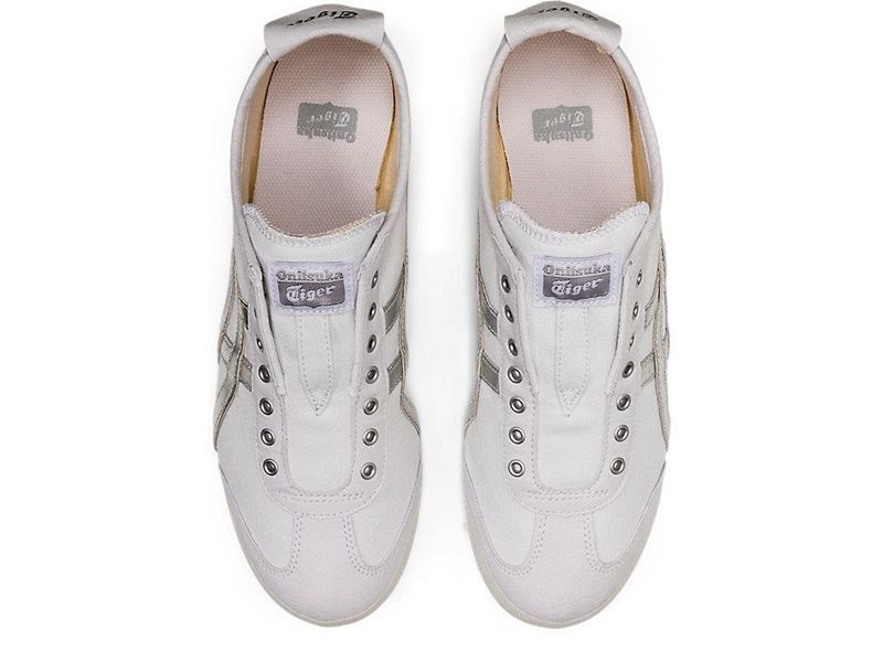 Men's Onitsuka Tiger Mexico 66 Slip-on Sneakers White | 0563-IVNJP