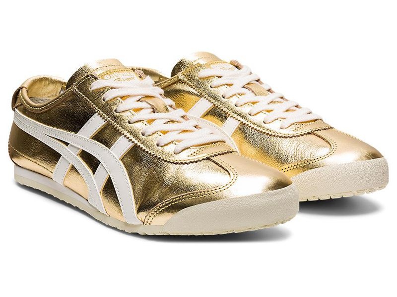 Men's Onitsuka Tiger Mexico 66® Sneakers Gold | 6193-IPEYQ