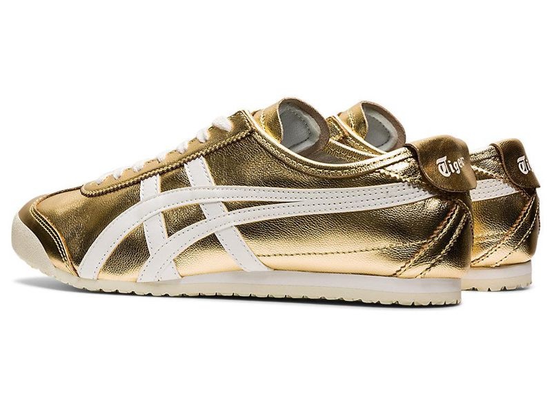 Men's Onitsuka Tiger Mexico 66® Sneakers Gold | 6193-IPEYQ