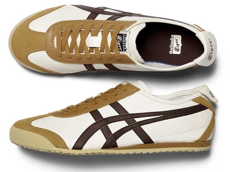 Men's Onitsuka Tiger Mexico 66 Sneakers White | 0293-LWPNG