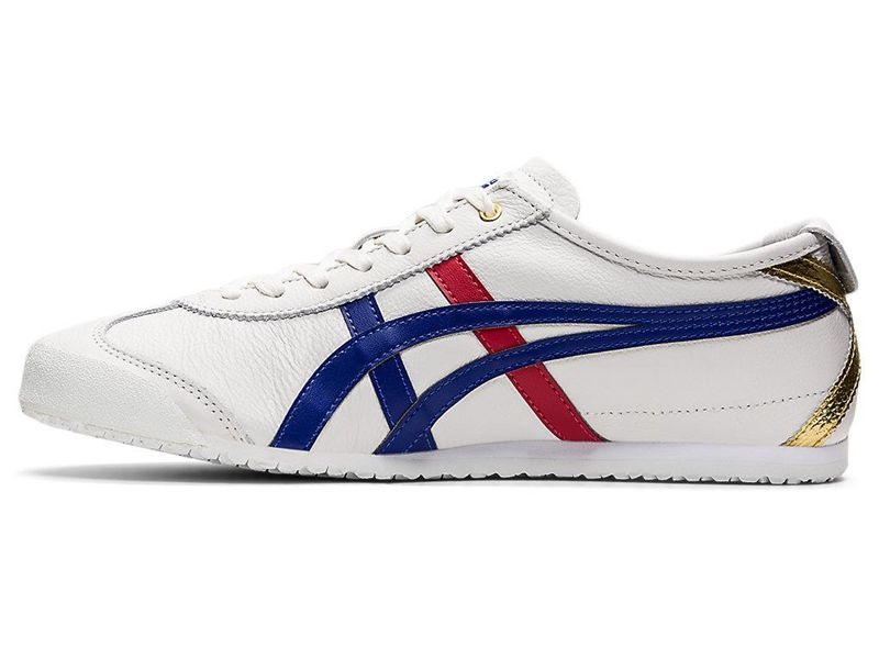 Men's Onitsuka Tiger Mexico 66 Sneakers White | 4376-TVBAZ