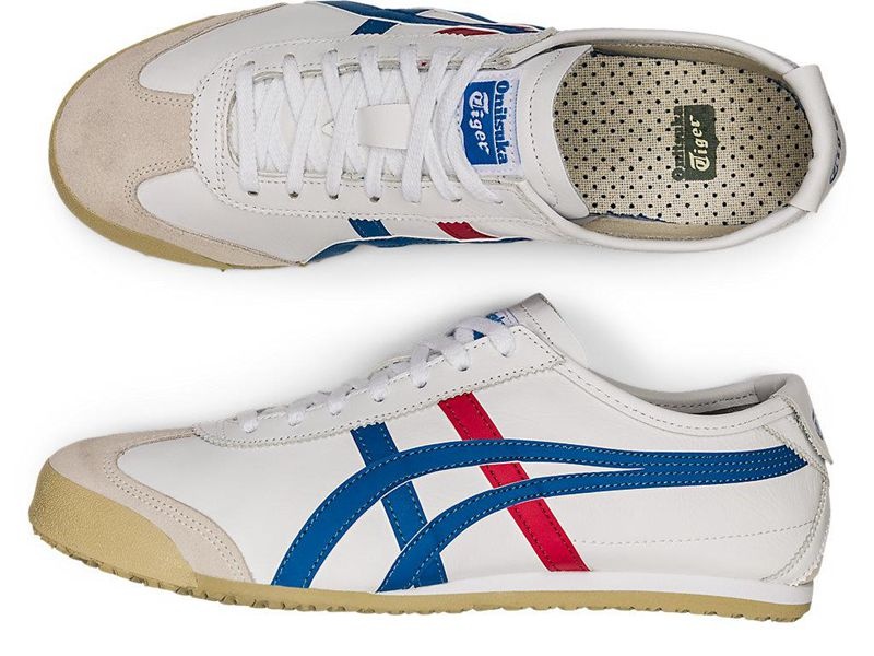 Men's Onitsuka Tiger Mexico 66 Sneakers White | 7360-KRQWJ