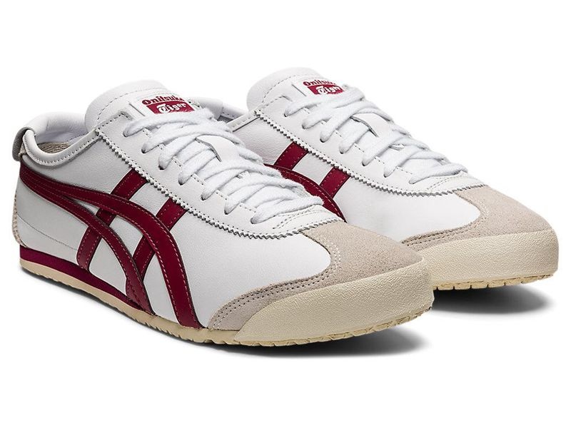 Men's Onitsuka Tiger Mexico 66 Sneakers White | 5149-RFLCO