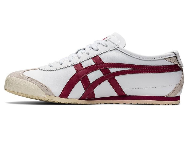 Men's Onitsuka Tiger Mexico 66 Sneakers White | 5149-RFLCO