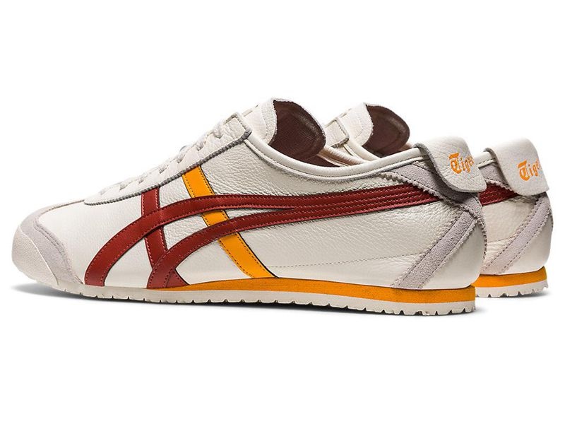 Men's Onitsuka Tiger Mexico 66 Sneakers White | 6812-ZHBAQ