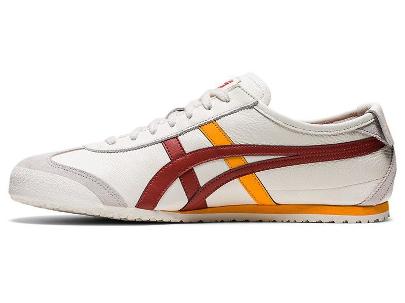 Men's Onitsuka Tiger Mexico 66 Sneakers White | 6812-ZHBAQ