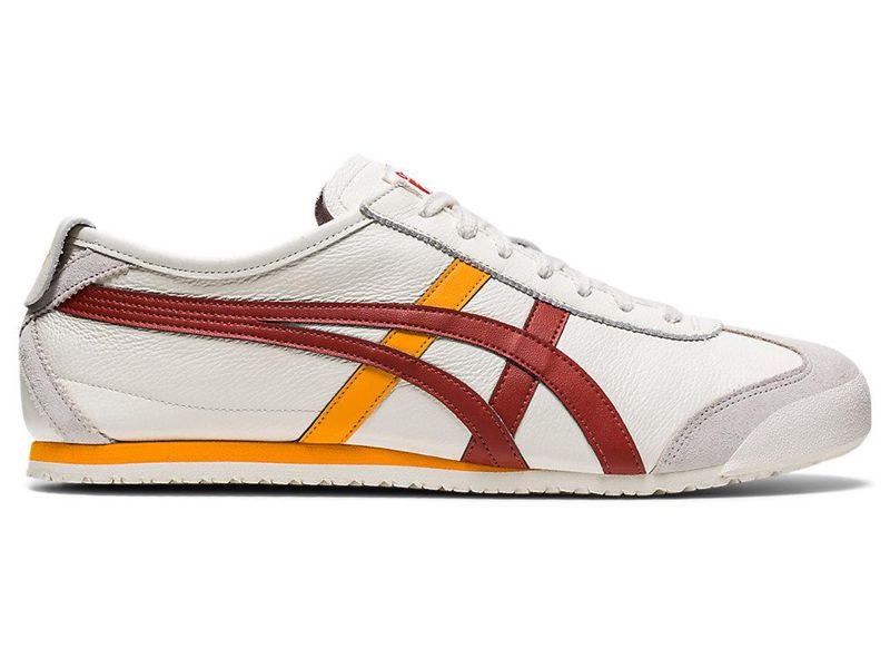 Men\'s Onitsuka Tiger Mexico 66 Sneakers White | 6812-ZHBAQ