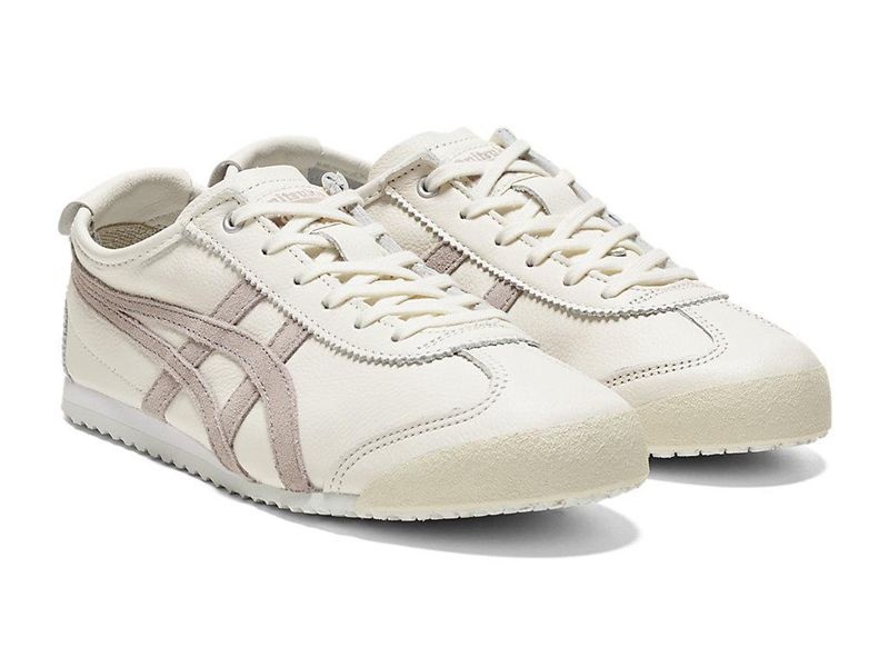 Men's Onitsuka Tiger Mexico 66 Sneakers White | 4078-PFDYR