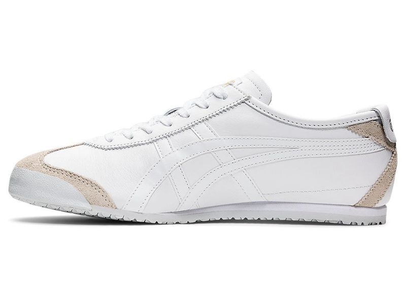 Men's Onitsuka Tiger Mexico 66 Sneakers White | 2079-MWCIF