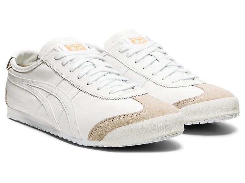 Men's Onitsuka Tiger Mexico 66 Sneakers White | 2079-MWCIF