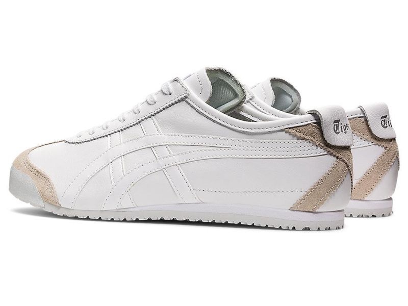 Men's Onitsuka Tiger Mexico 66 Sneakers White | 2079-MWCIF