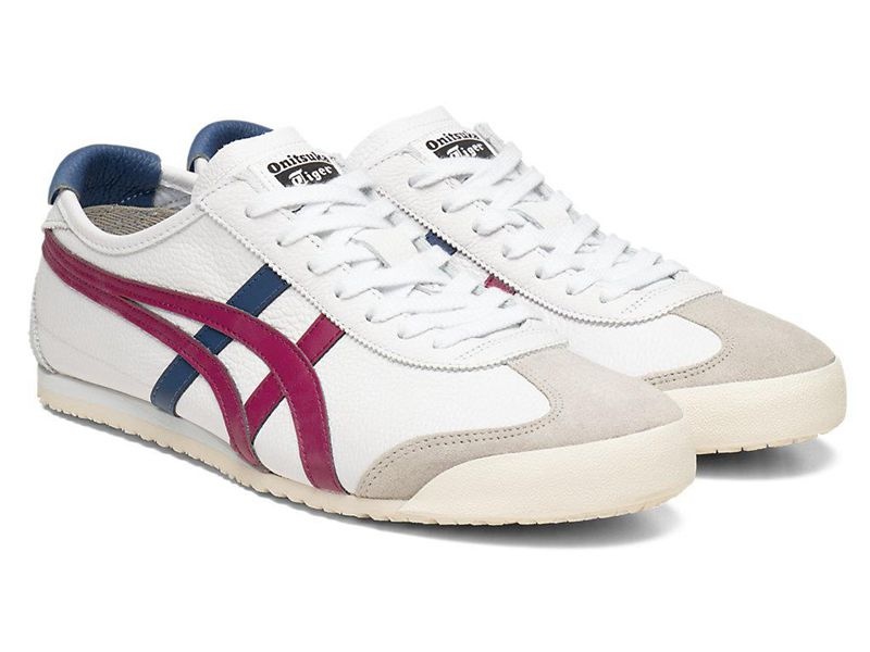 Men's Onitsuka Tiger Mexico 66 Sneakers White | 8527-ELOCM