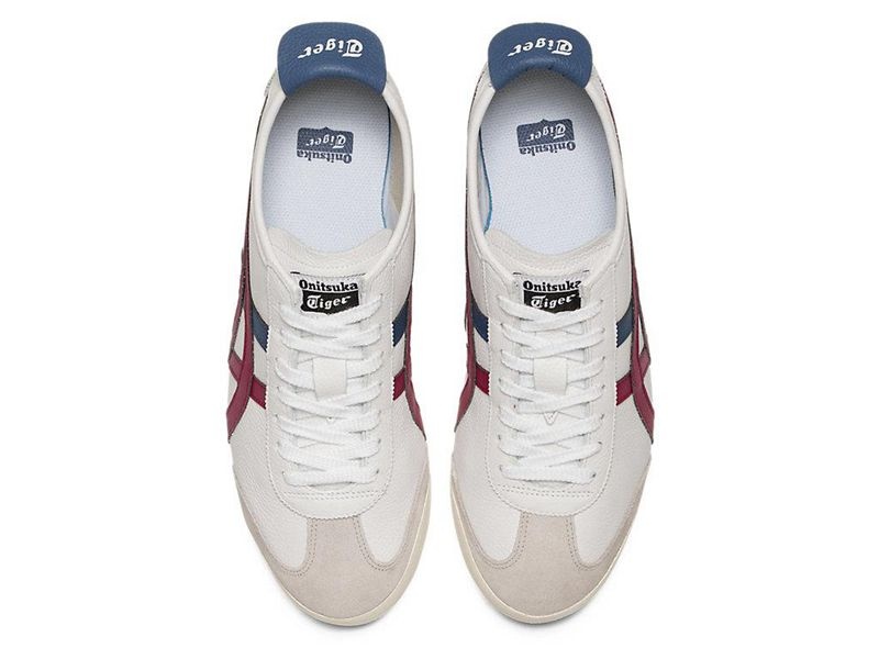 Men's Onitsuka Tiger Mexico 66 Sneakers White | 8527-ELOCM