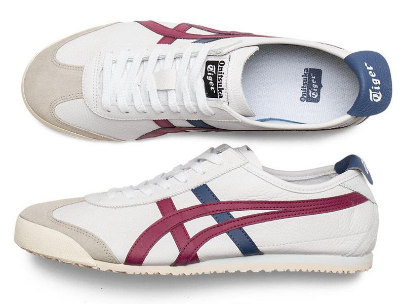 Men's Onitsuka Tiger Mexico 66 Sneakers White | 8527-ELOCM