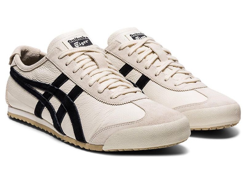 Men's Onitsuka Tiger Mexico 66 Vin Sneakers Beige | 1867-FDQYM