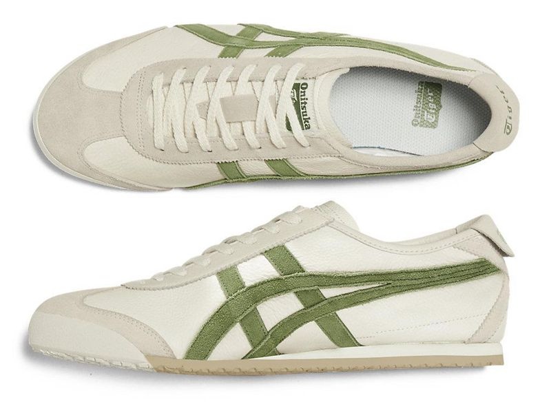 Men's Onitsuka Tiger Mexico 66 Vin Sneakers White | 3916-PUIQV