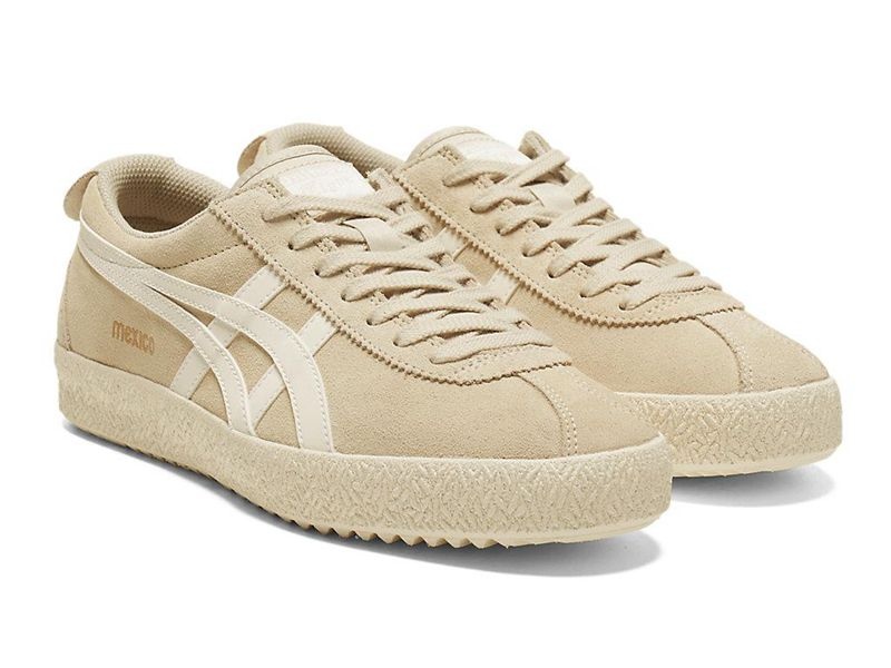 Men's Onitsuka Tiger Mexico Delegation Sneakers Beige | 0587-VYKBD