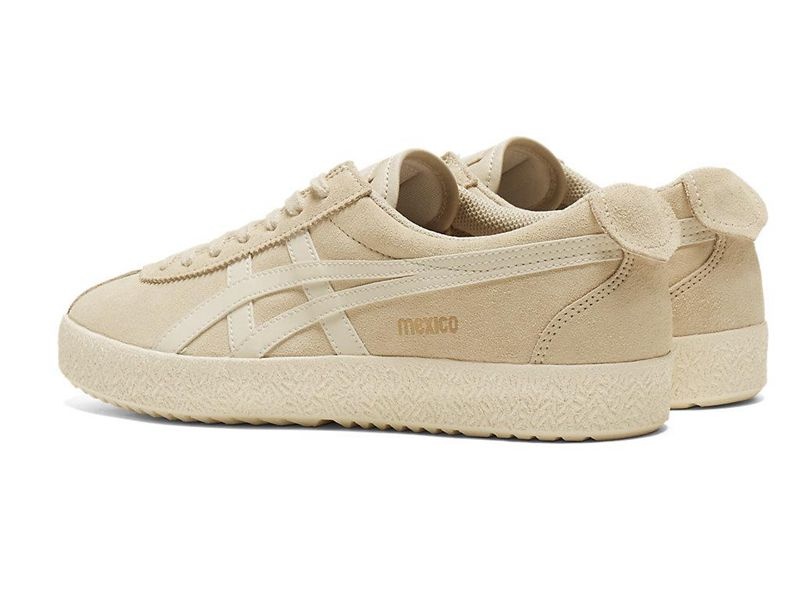 Men's Onitsuka Tiger Mexico Delegation Sneakers Beige | 0587-VYKBD