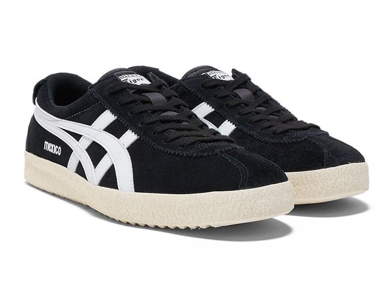 Men's Onitsuka Tiger Mexico Delegation Sneakers Black | 6189-TMQWD