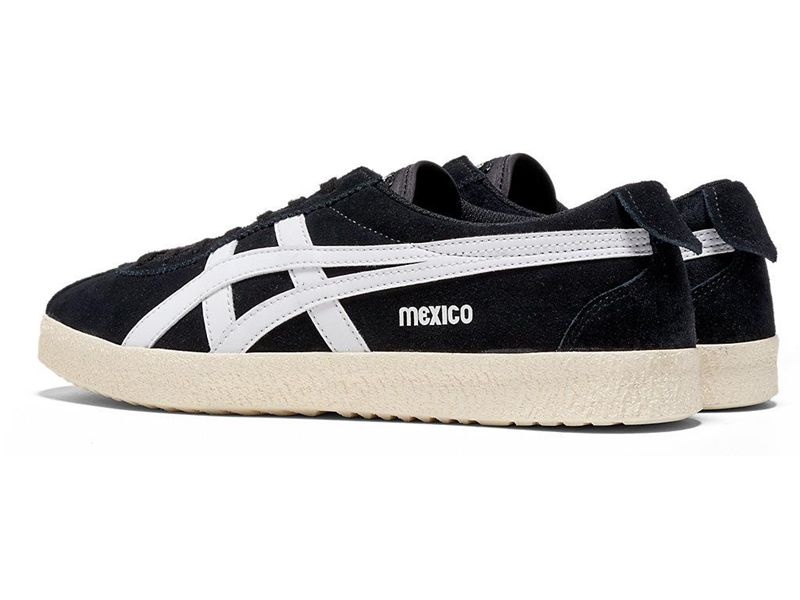 Men's Onitsuka Tiger Mexico Delegation Sneakers Black | 6189-TMQWD