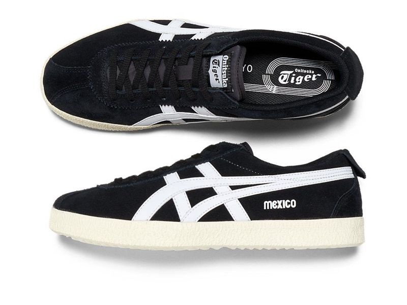 Men's Onitsuka Tiger Mexico Delegation Sneakers Black | 6189-TMQWD