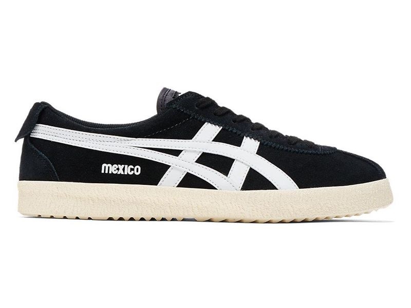 Men\'s Onitsuka Tiger Mexico Delegation Sneakers Black | 6189-TMQWD