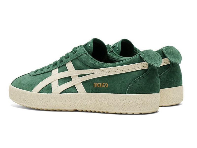 Men's Onitsuka Tiger Mexico Delegation Sneakers Green | 8524-KAHZI