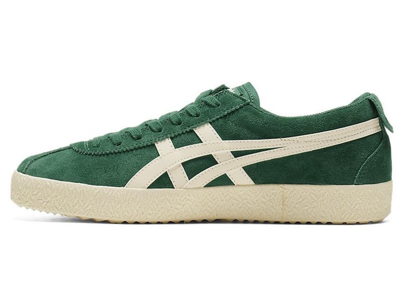 Men's Onitsuka Tiger Mexico Delegation Sneakers Green | 8524-KAHZI