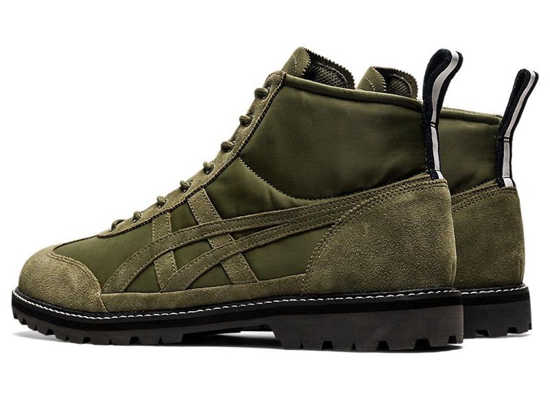 Men's Onitsuka Tiger Mexico Rinkan Boots Green | 9587-NVZMY