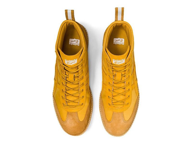 Men's Onitsuka Tiger Mexico Rinkan Boots Yellow | 7130-ZLMXK