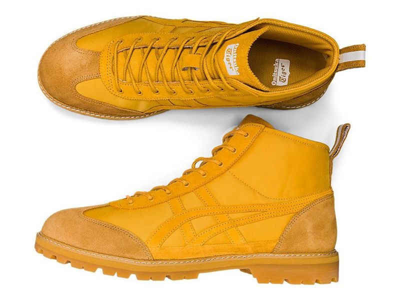 Men's Onitsuka Tiger Mexico Rinkan Boots Yellow | 7130-ZLMXK