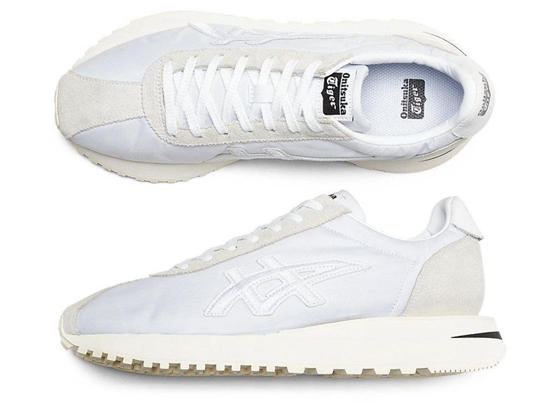 Men's Onitsuka Tiger Moage Mo Sneakers White | 2615-WABKX