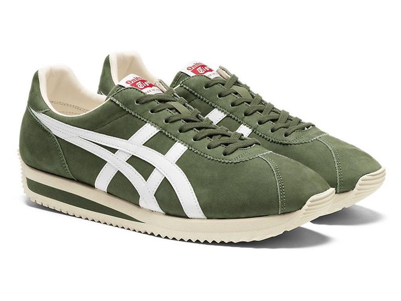 Men's Onitsuka Tiger Moal 77 Nm Sneakers Green | 8157-YETCG