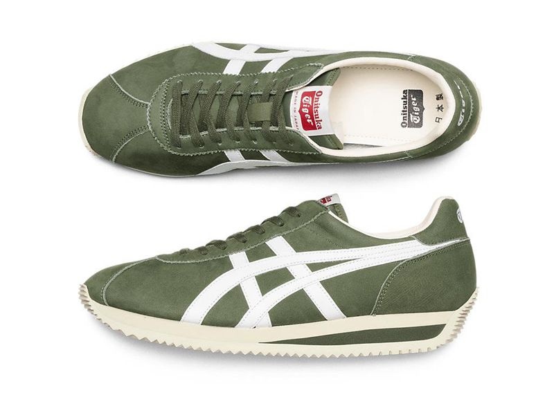 Men's Onitsuka Tiger Moal 77 Nm Sneakers Green | 8157-YETCG