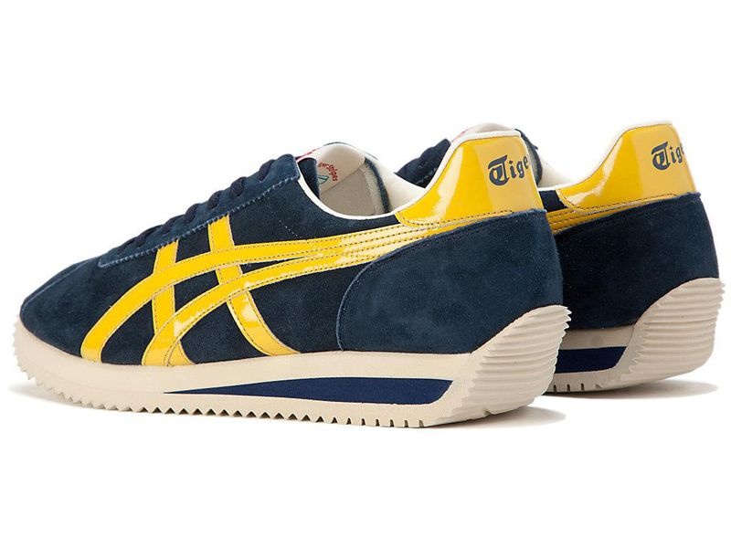 Men's Onitsuka Tiger Moal 77 Nm Sneakers Navy | 4831-QGXSE