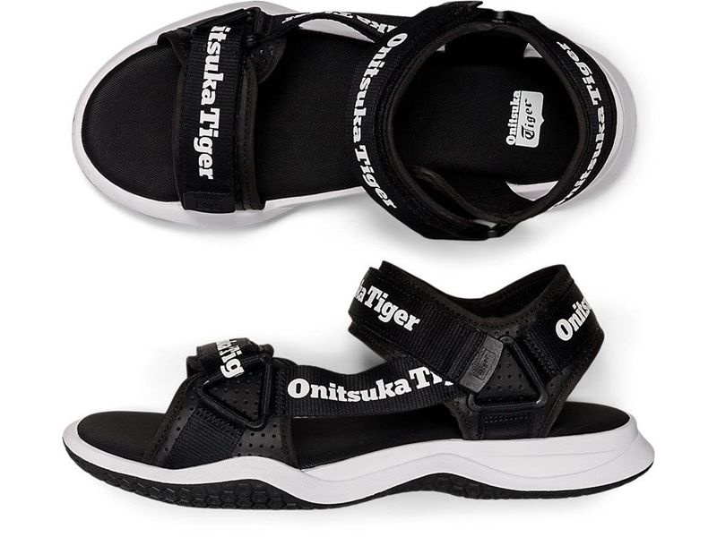 Men's Onitsuka Tiger Ohbori™ Strap Sandals Black | 6148-MDATV